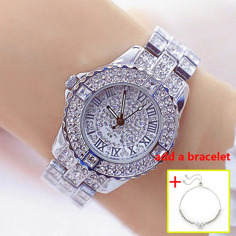 Damen Uhr Diamond Top Qualität