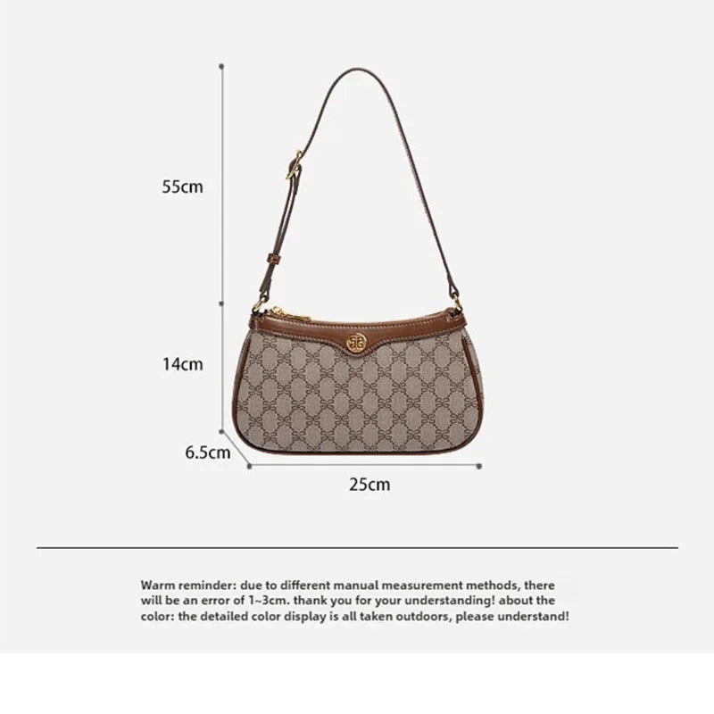 Umhängetasche Damentasche vielseitige Nischen-Unterarmtasche Pendlermode kleine quadratische Tasche Umhängetasche