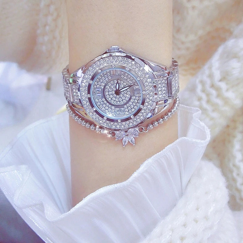 2025 Crystal Diamond Damen Uhr