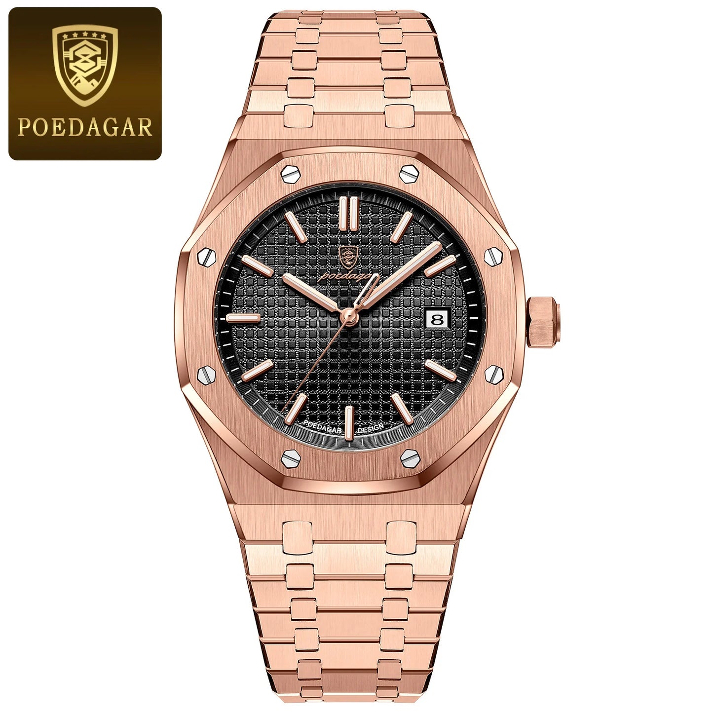 POEDAGAR Herren Uhr Luxury Business
