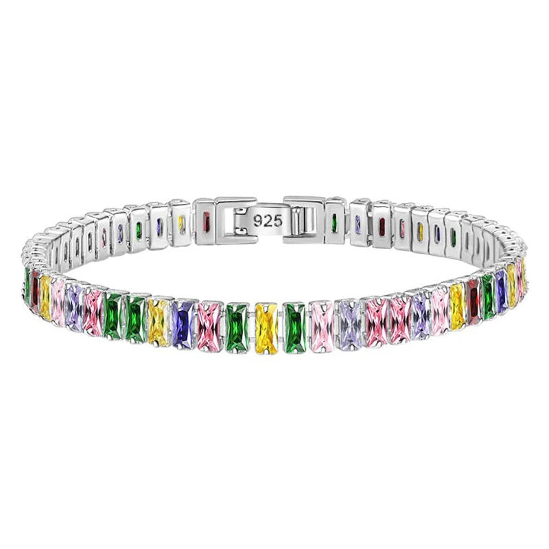 D VVS1 Moissanite Tennis Bracelet Original s925 Sterling Silver Plated 18k White Gold with GRA Bracelets for Women Man