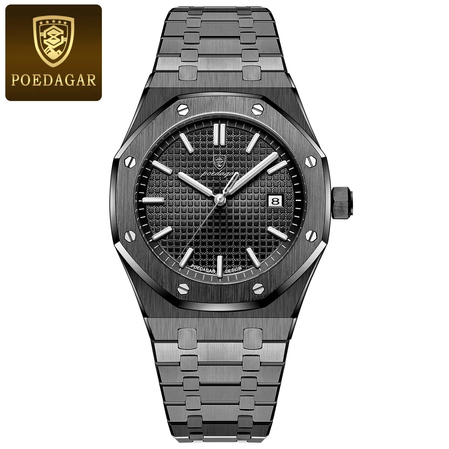 POEDAGAR Herren Uhr Luxury Business