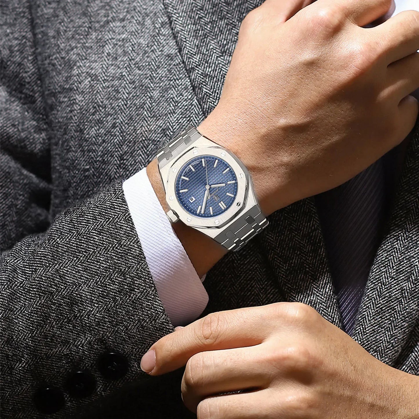 POEDAGAR Herren Uhr Luxury Business