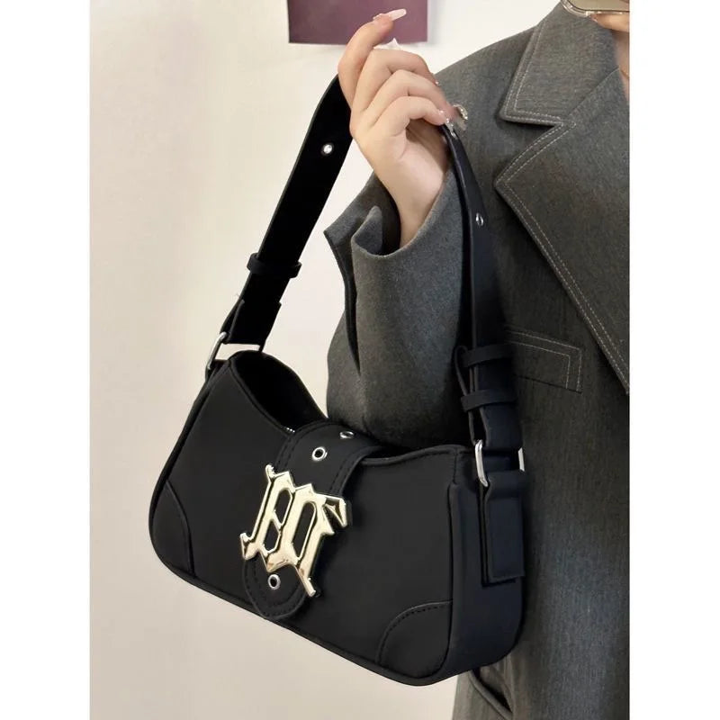 Casual Taschen Für Frauen Luxus Designer Marke Handtaschen Und Geldbörsen Neue In PU Nubuk Blech Dekoration Umhängetasche Smal