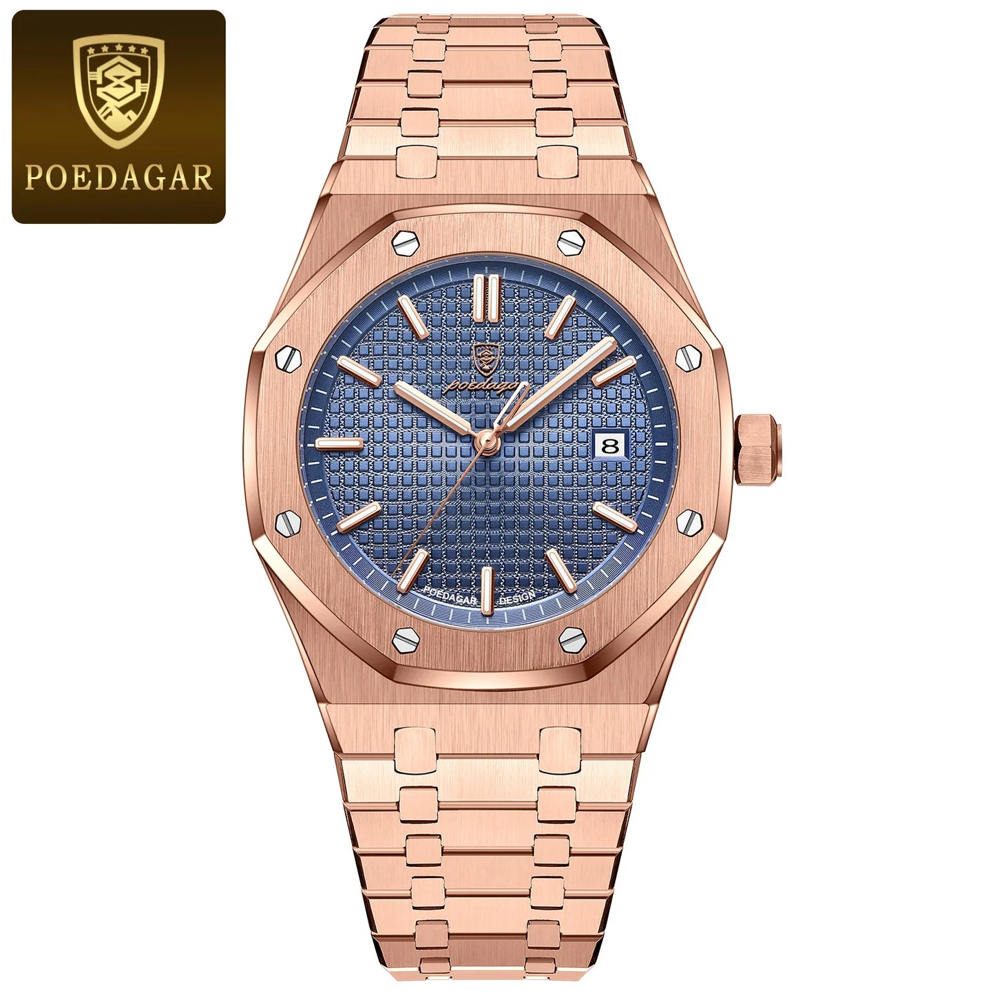 POEDAGAR Herren Uhr Luxury Business