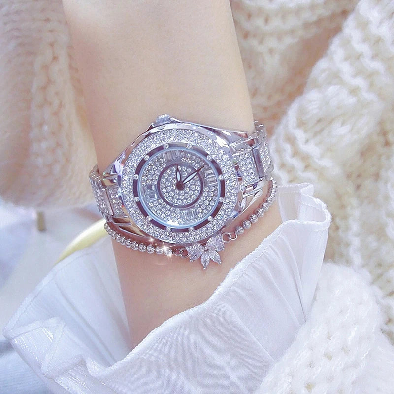 2025 Crystal Diamond Damen Uhr