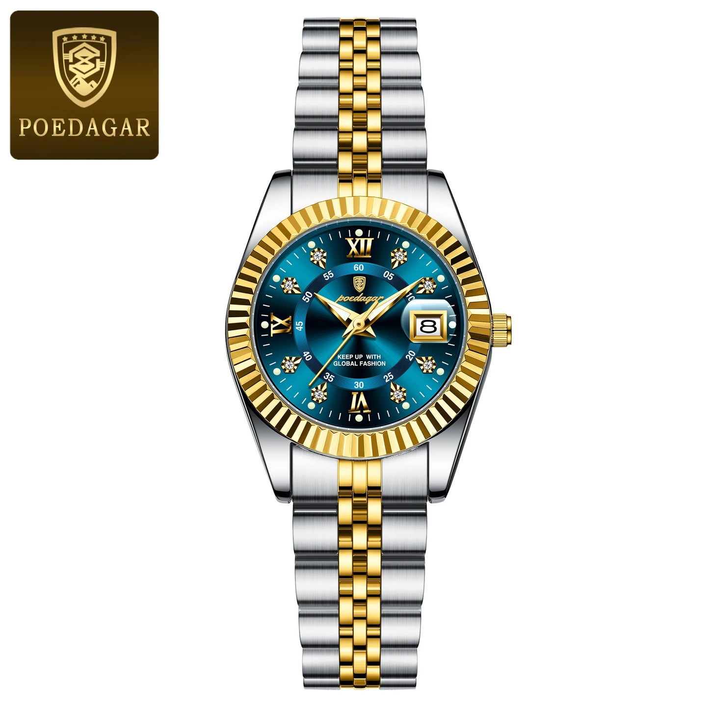 POEDAGAR Luxury Elegant Damen Uhr Top Qualität