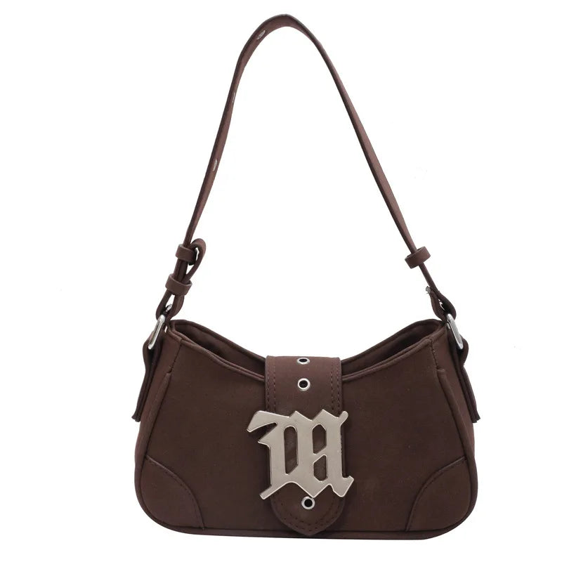 Casual Taschen Für Frauen Luxus Designer Marke Handtaschen Und Geldbörsen Neue In PU Nubuk Blech Dekoration Umhängetasche Smal