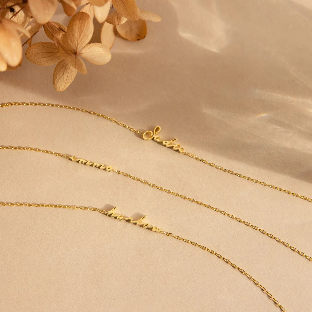 eManco Gold Color Personalized Letter Customized Name Bracelet for Women 316 Stainless Steel Jewelry Gift Support Dropshipping