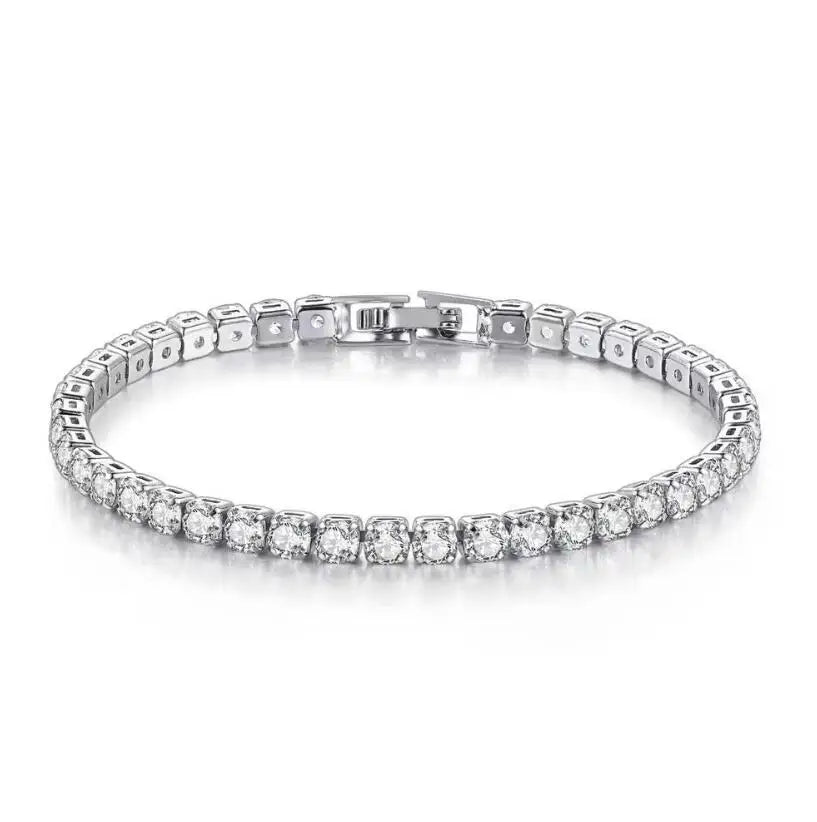 D VVS1 Moissanite Tennis Bracelet Original s925 Sterling Silver Plated 18k White Gold with GRA Bracelets for Women Man