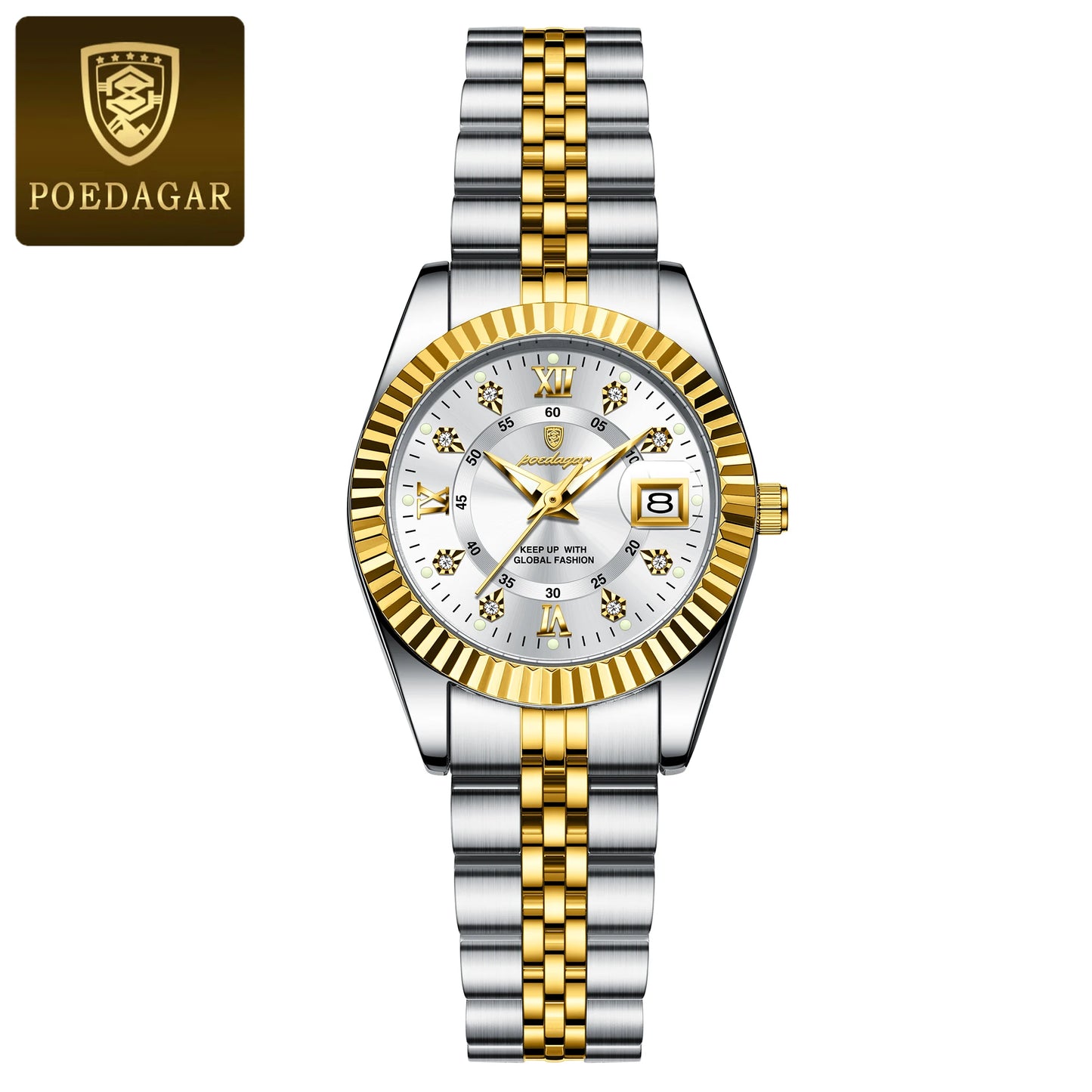 POEDAGAR Luxury Elegant Damen Uhr Top Qualität