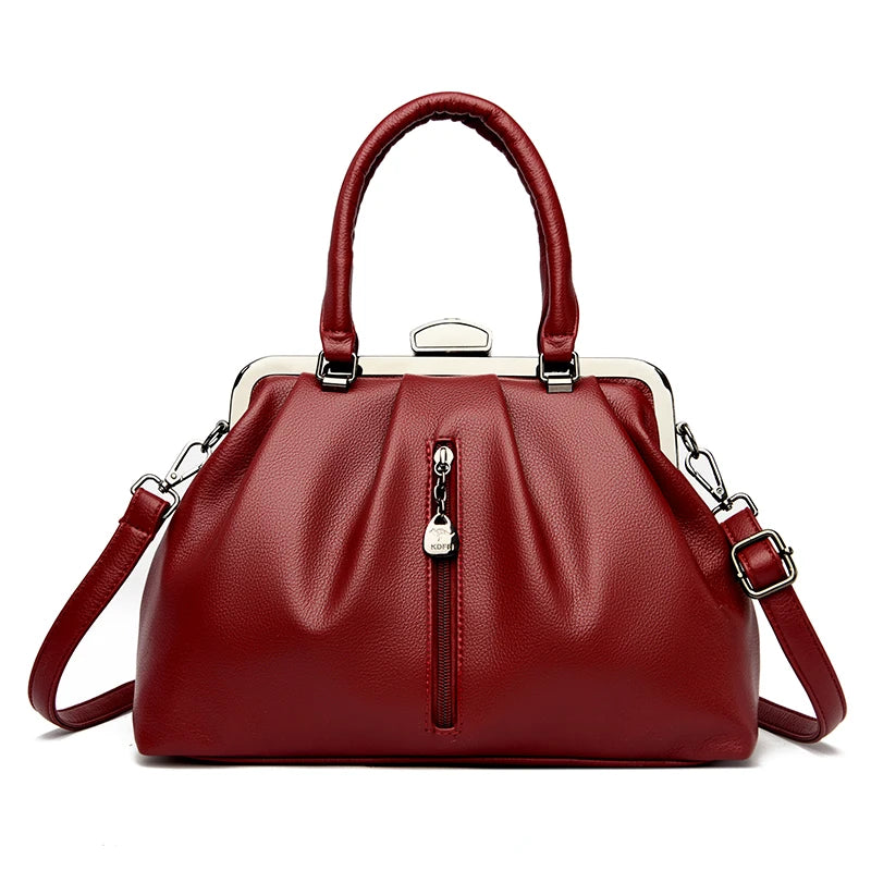 Marke Luxus Handtaschen Frauen Taschen Designer Echt Leder Handtasche Freizeit Umhängetaschen für Frauen Neue Dame Schulter Tasche Tote Bolsa