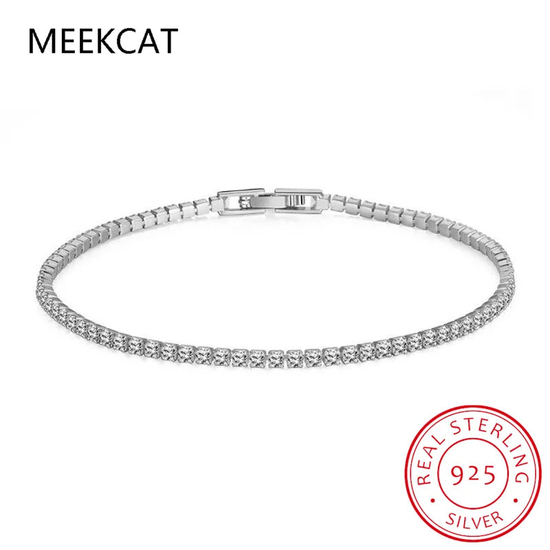 D VVS1 Moissanite Tennis Bracelet Original s925 Sterling Silver Plated 18k White Gold with GRA Bracelets for Women Man