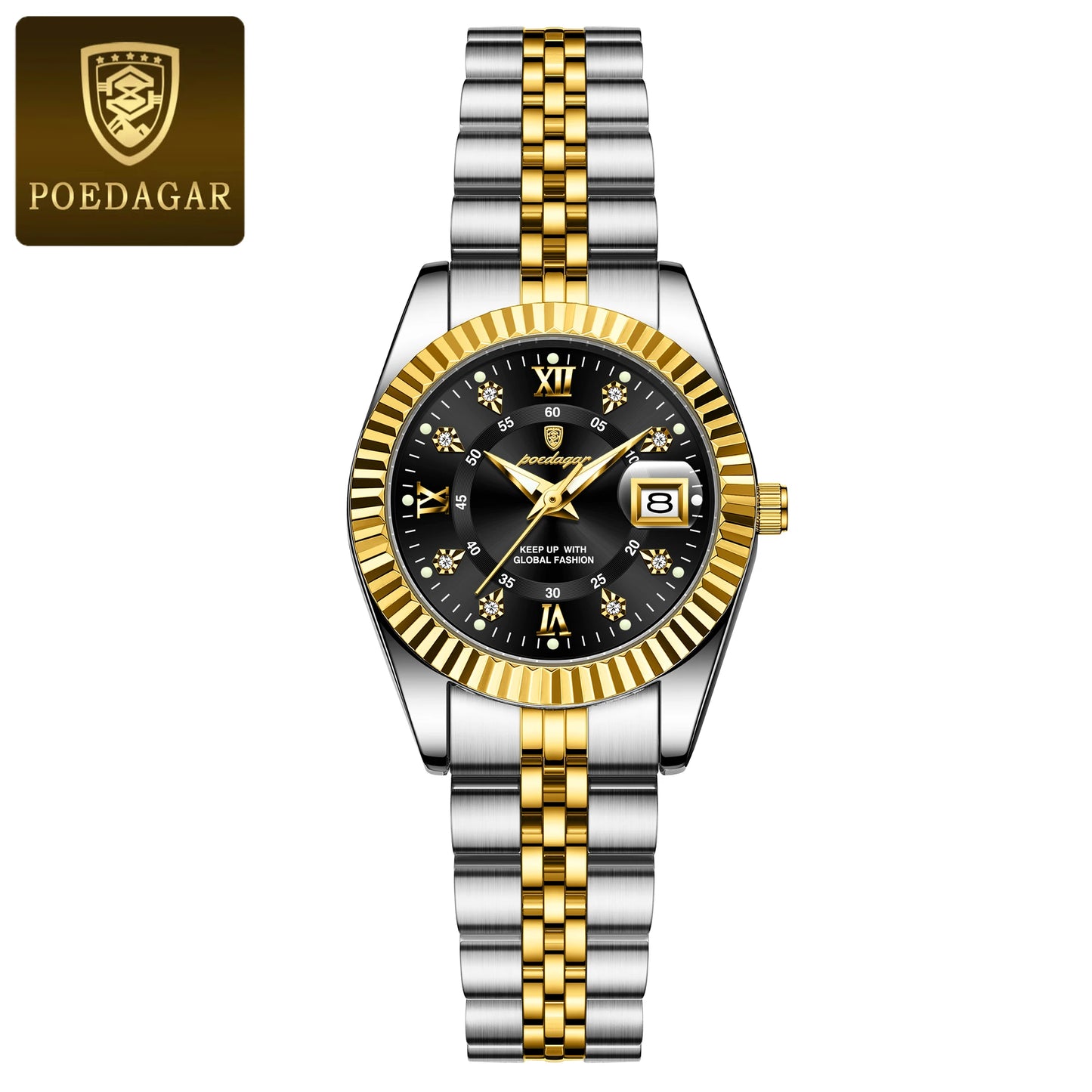 POEDAGAR Luxury Elegant Damen Uhr Top Qualität