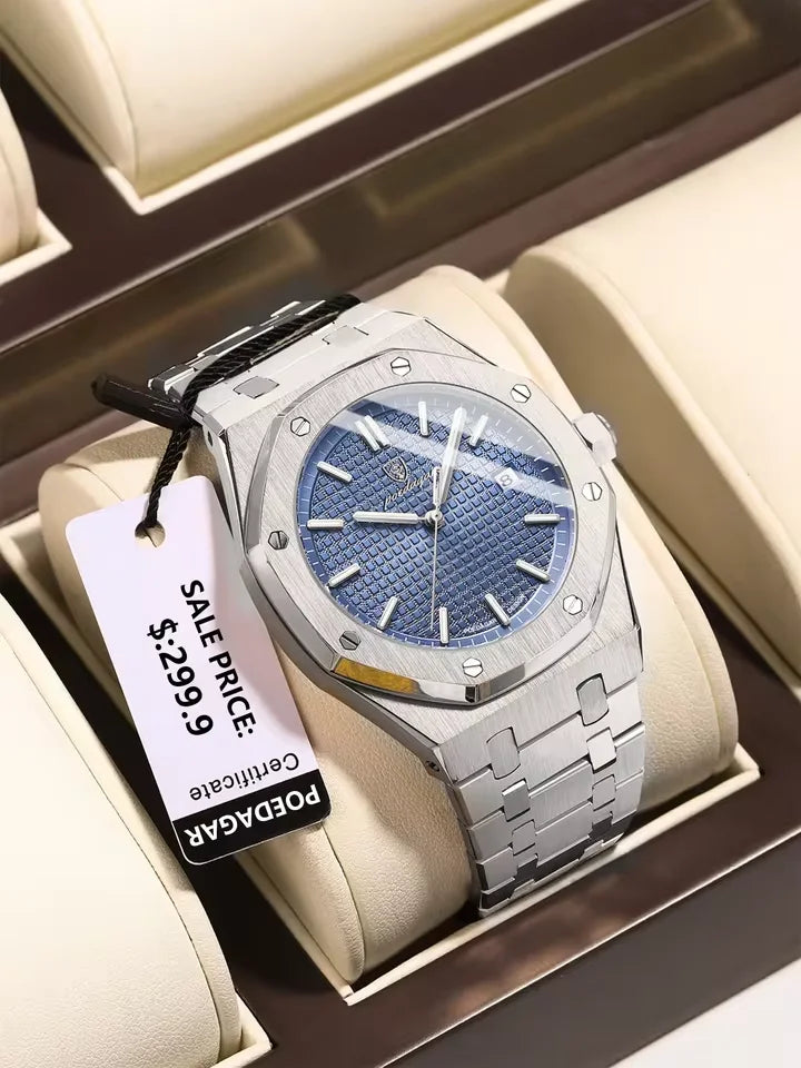 POEDAGAR Herren Uhr Luxury Business
