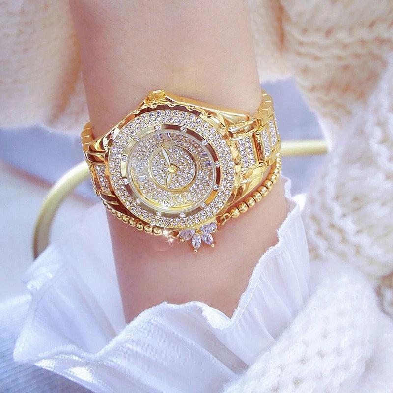 2025 Crystal Diamond Damen Uhr