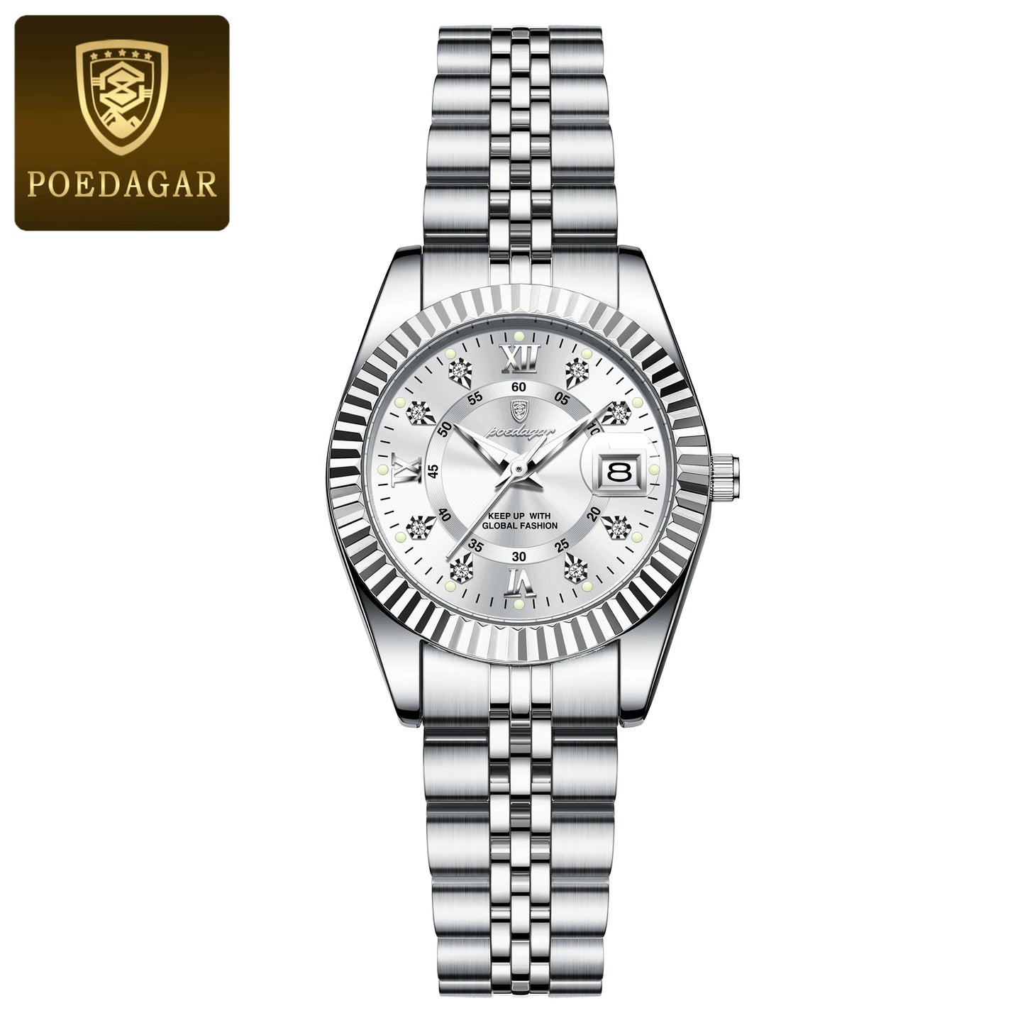 POEDAGAR Luxury Elegant Damen Uhr Top Qualität