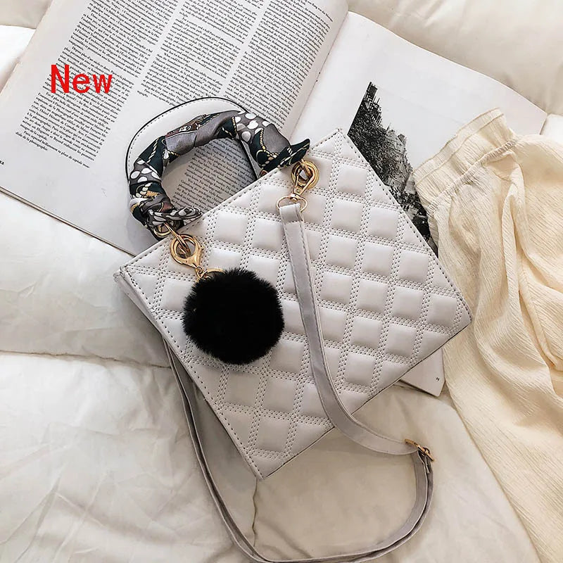 Diamant Streifen Frauen Handtasche Weibliche Luxus Designer Umhängetasche Hohe Qualität Leder Schulter Tasche Kupplung Geldbörse Marke Tragetaschen