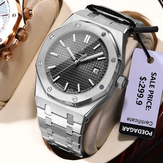 POEDAGAR Herren Uhr Luxury Business