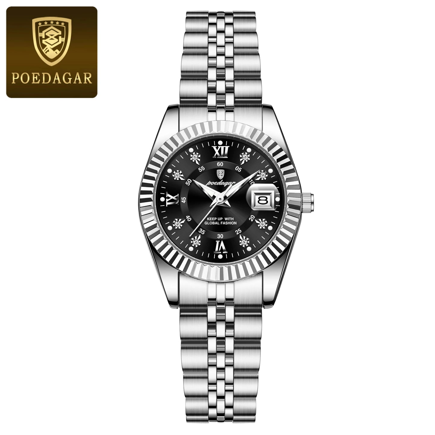 POEDAGAR Luxury Elegant Damen Uhr Top Qualität
