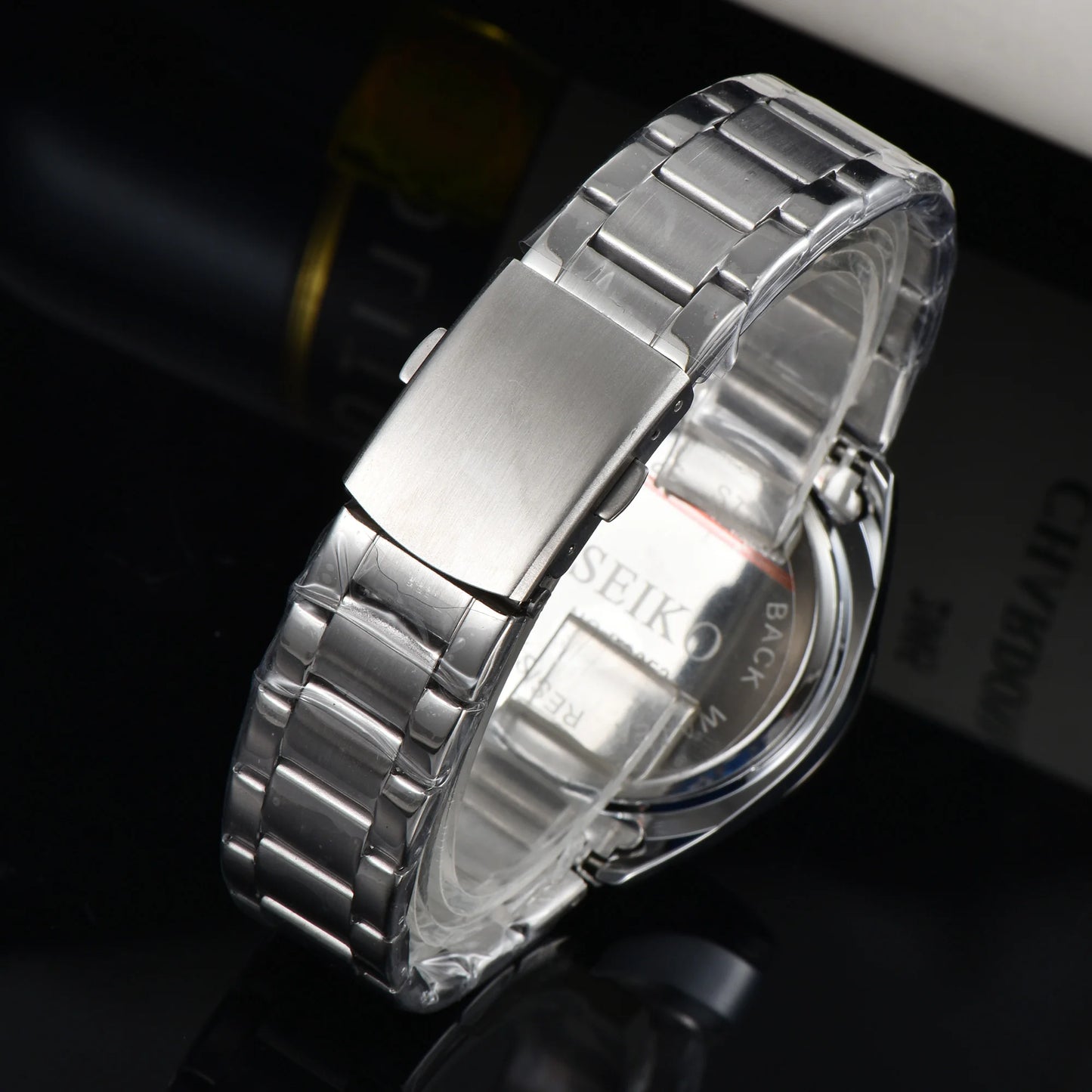 Hochwertges Quarzwerk, Seiko-mode-Uhr für Herren, Edelstahl, Wasserdichtes,