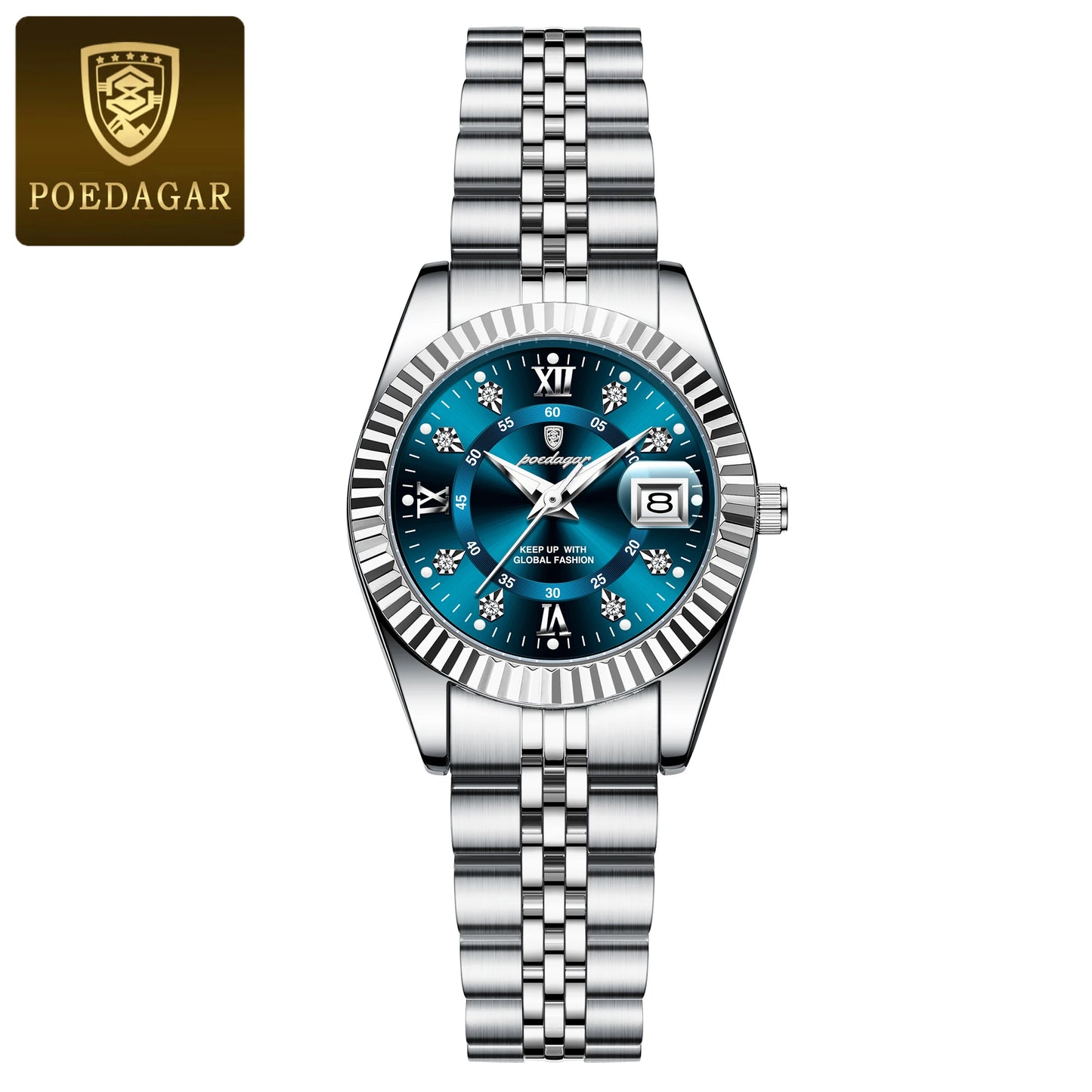 POEDAGAR Luxury Elegant Damen Uhr Top Qualität