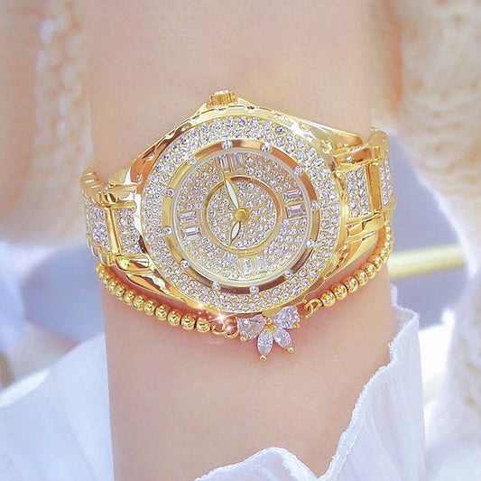 2025 Crystal Diamond Damen Uhr