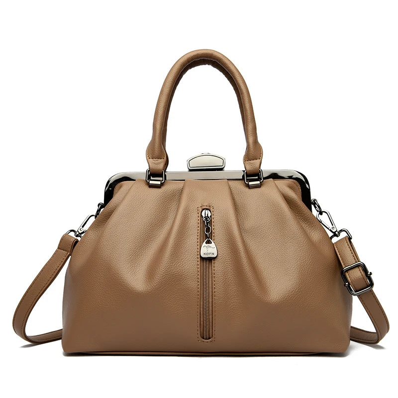 Marke Luxus Handtaschen Frauen Taschen Designer Echt Leder Handtasche Freizeit Umhängetaschen für Frauen Neue Dame Schulter Tasche Tote Bolsa