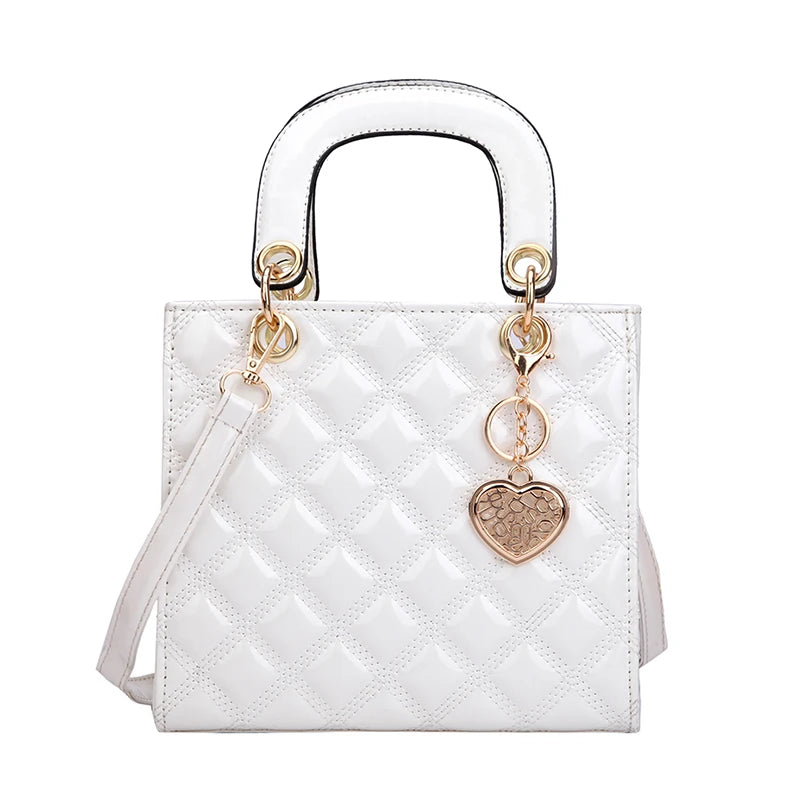 Diamant Streifen Frauen Handtasche Weibliche Luxus Designer Umhängetasche Hohe Qualität Leder Schulter Tasche Kupplung Geldbörse Marke Tragetaschen