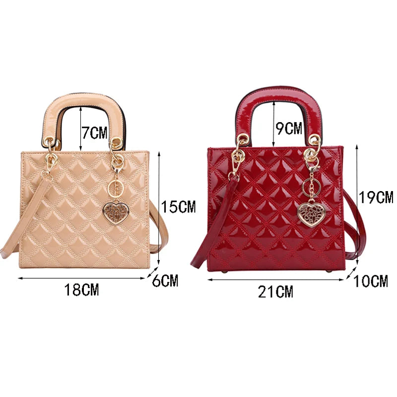 Diamant Streifen Frauen Handtasche Weibliche Luxus Designer Umhängetasche Hohe Qualität Leder Schulter Tasche Kupplung Geldbörse Marke Tragetaschen