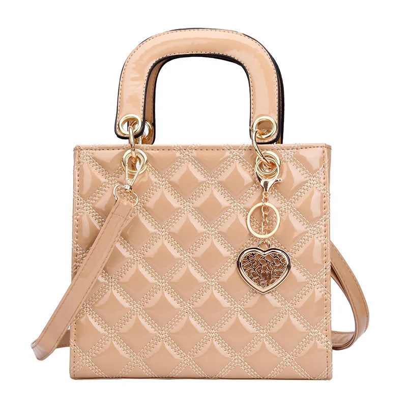 Diamant Streifen Frauen Handtasche Weibliche Luxus Designer Umhängetasche Hohe Qualität Leder Schulter Tasche Kupplung Geldbörse Marke Tragetaschen