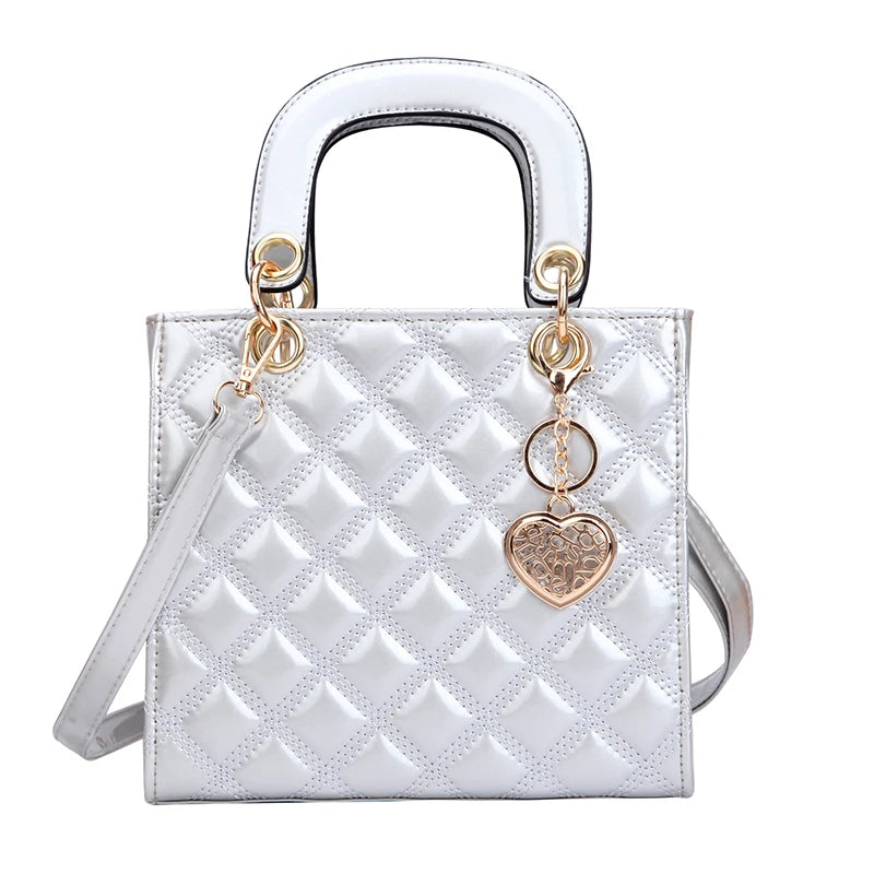 Diamant Streifen Frauen Handtasche Weibliche Luxus Designer Umhängetasche Hohe Qualität Leder Schulter Tasche Kupplung Geldbörse Marke Tragetaschen